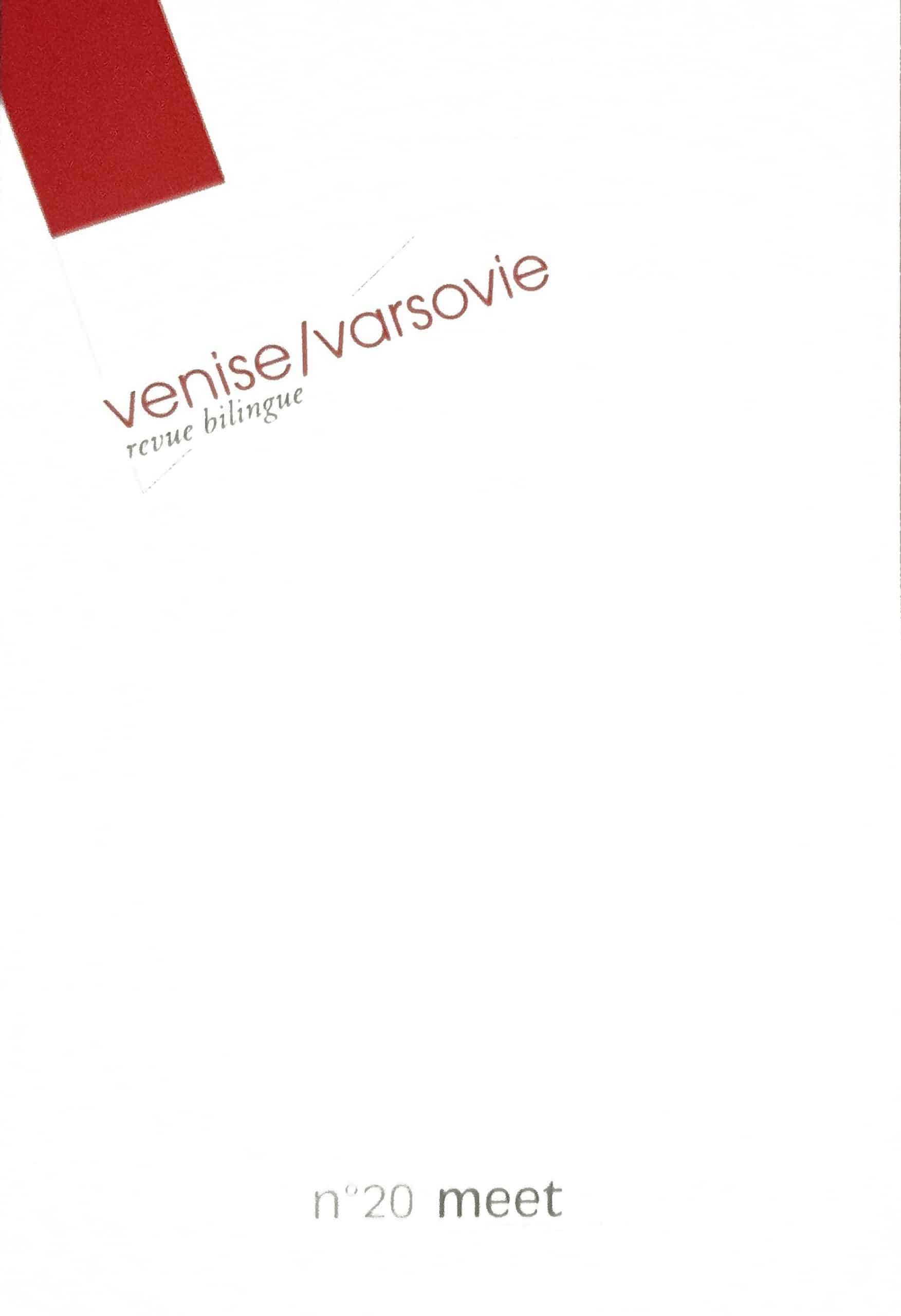 Revue n°20 – Venise / Varsovie