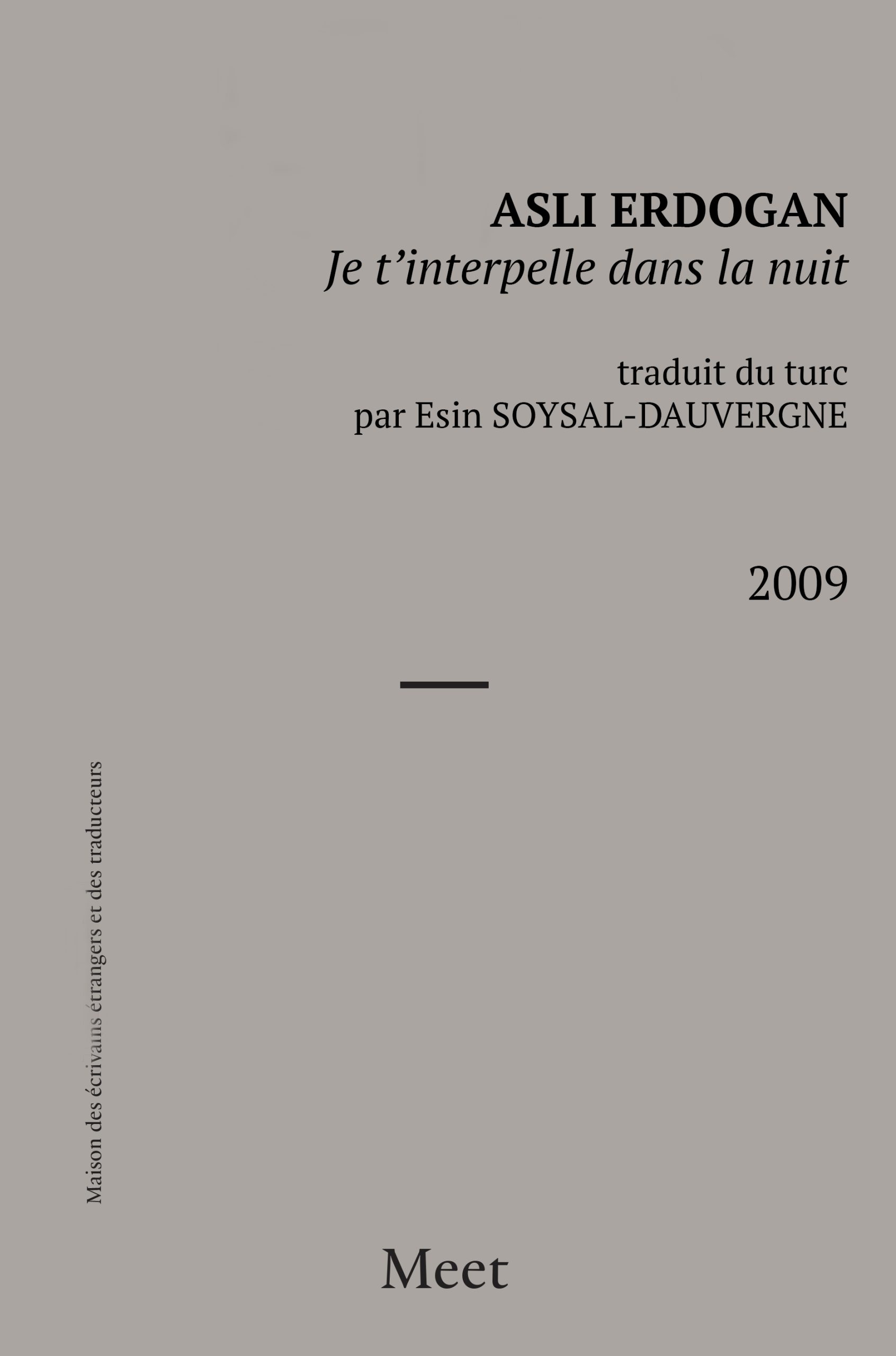 Je t’interpelle dans la nuit