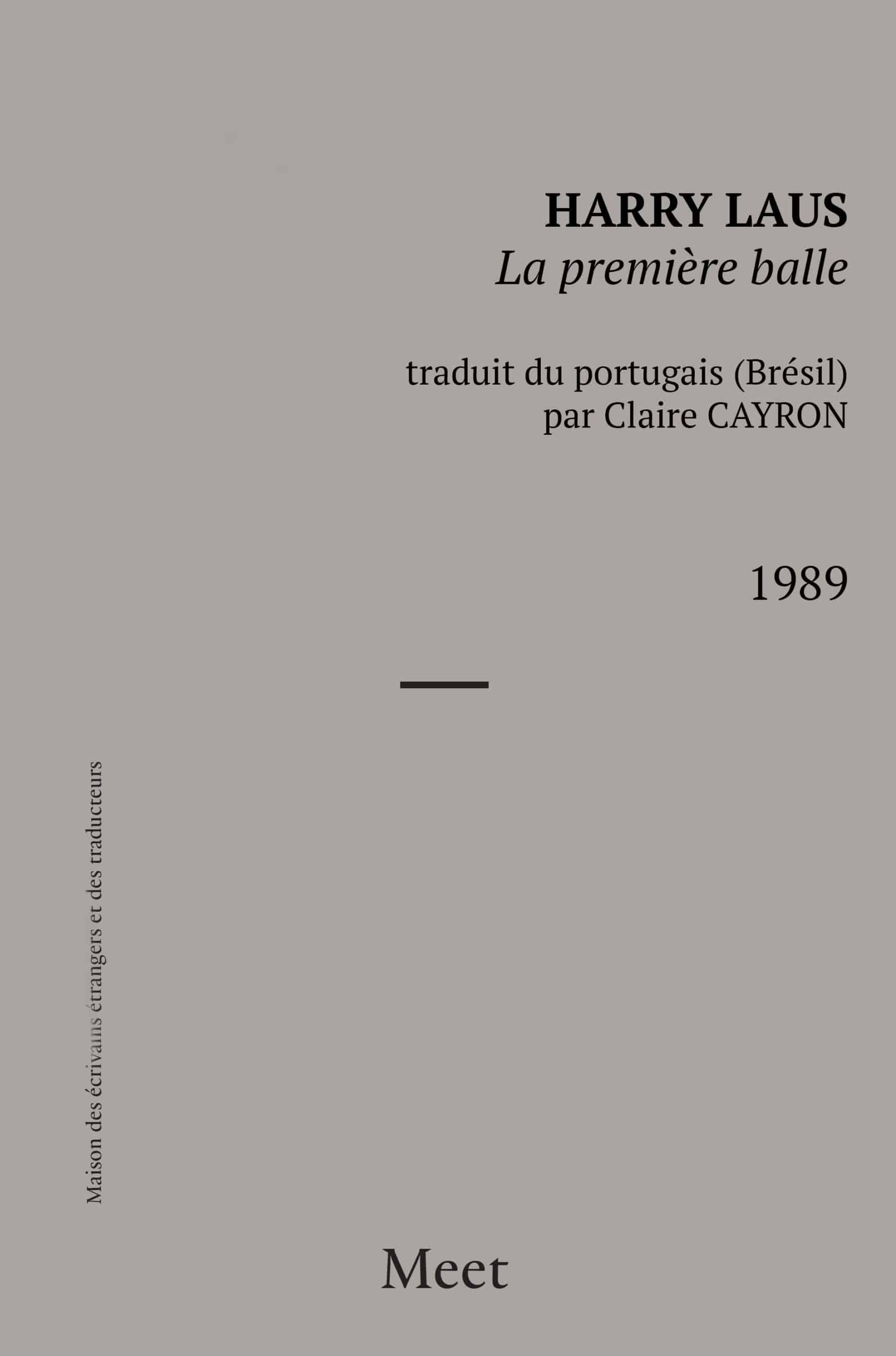 La première balle