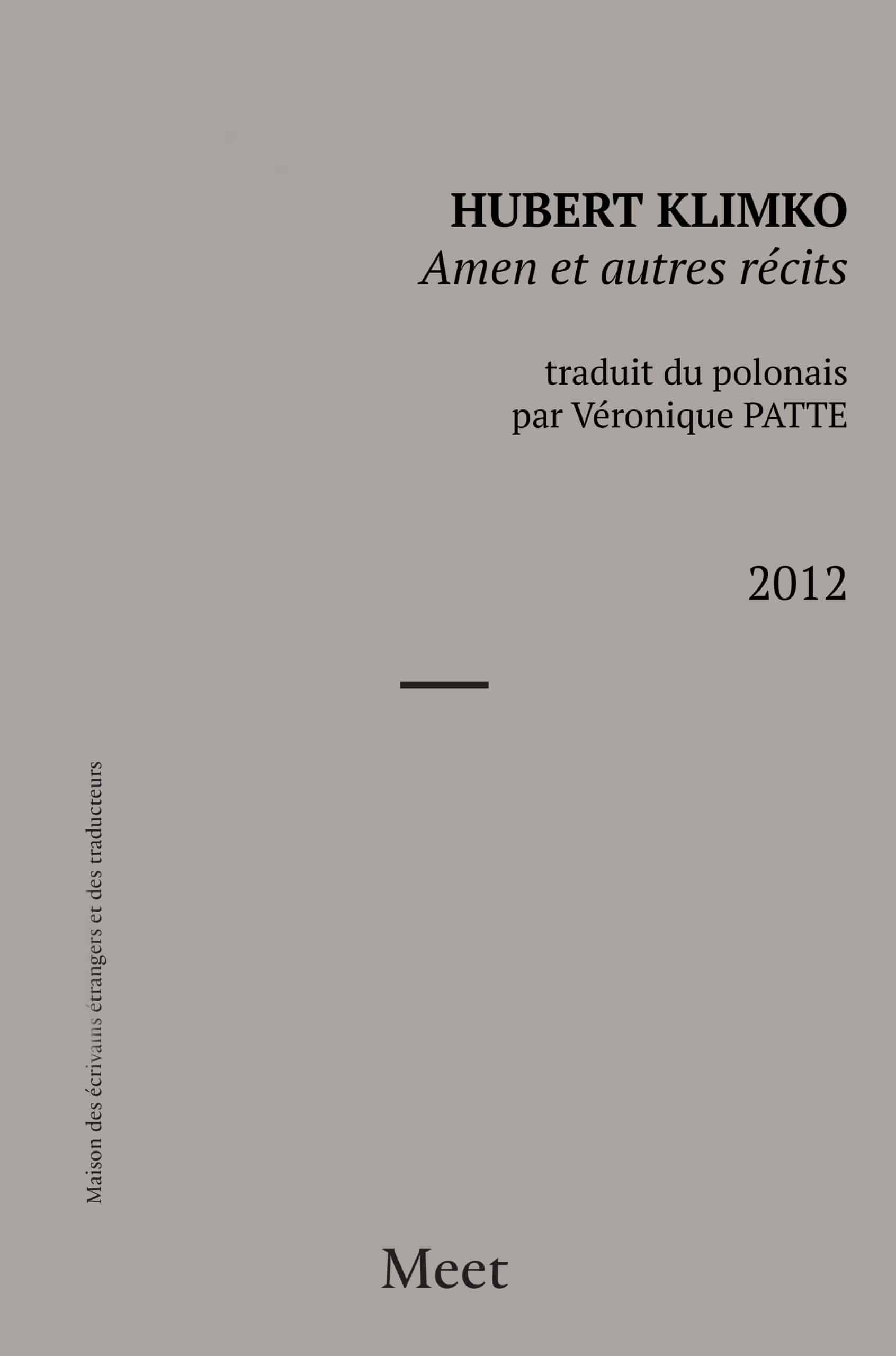 Amen et autres récits