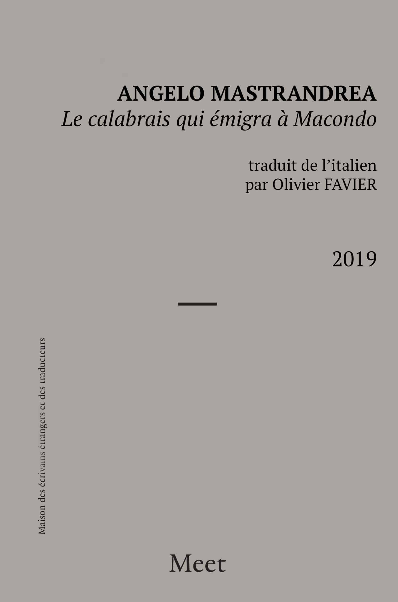 Le calabrais qui émigra à Macondo