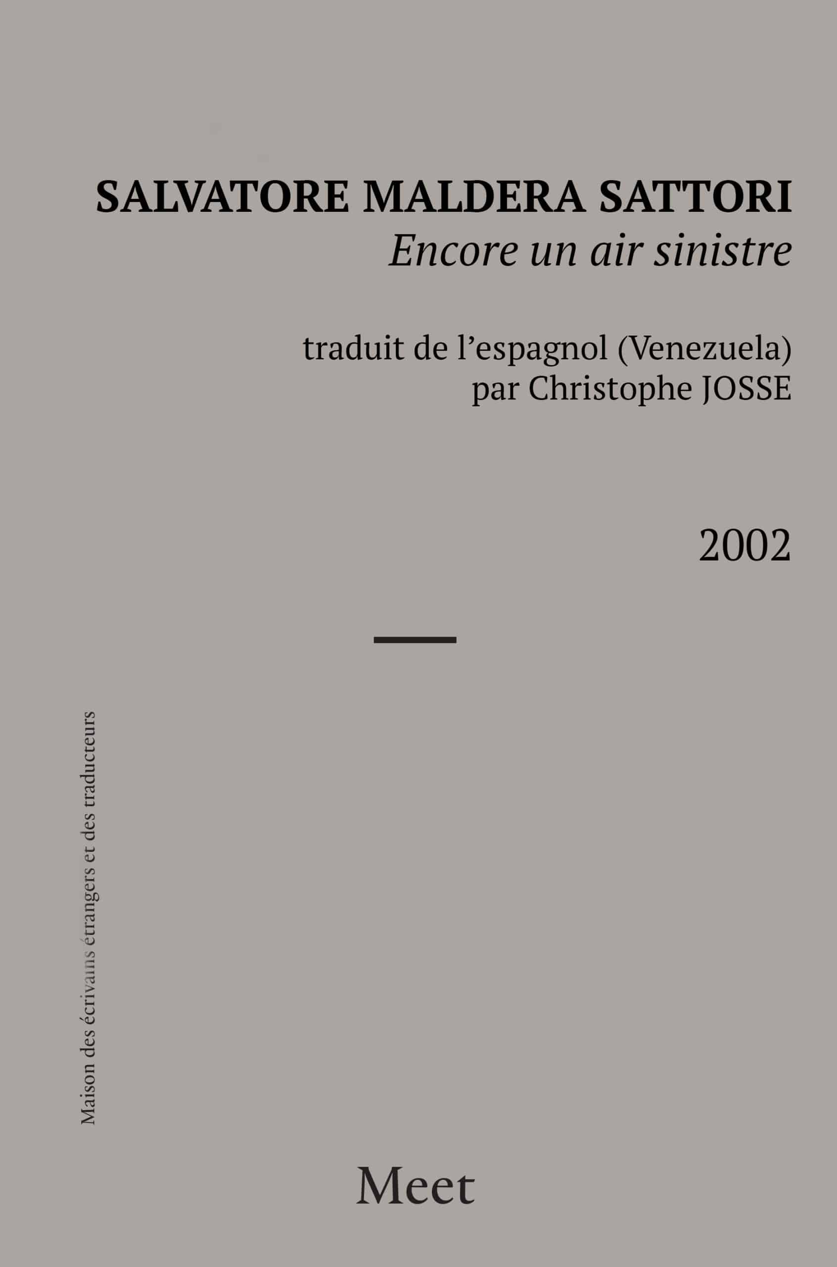 Encore un air sinistre