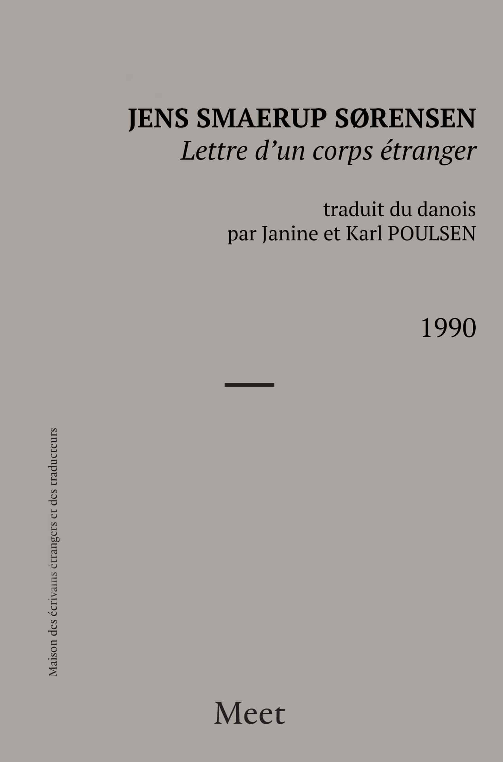 Lettre d&rsquo;un corps étranger