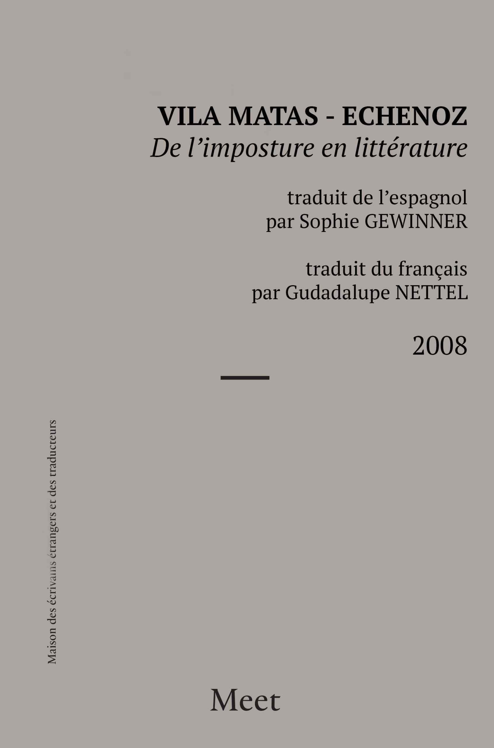 De l&rsquo;imposture en littérature
